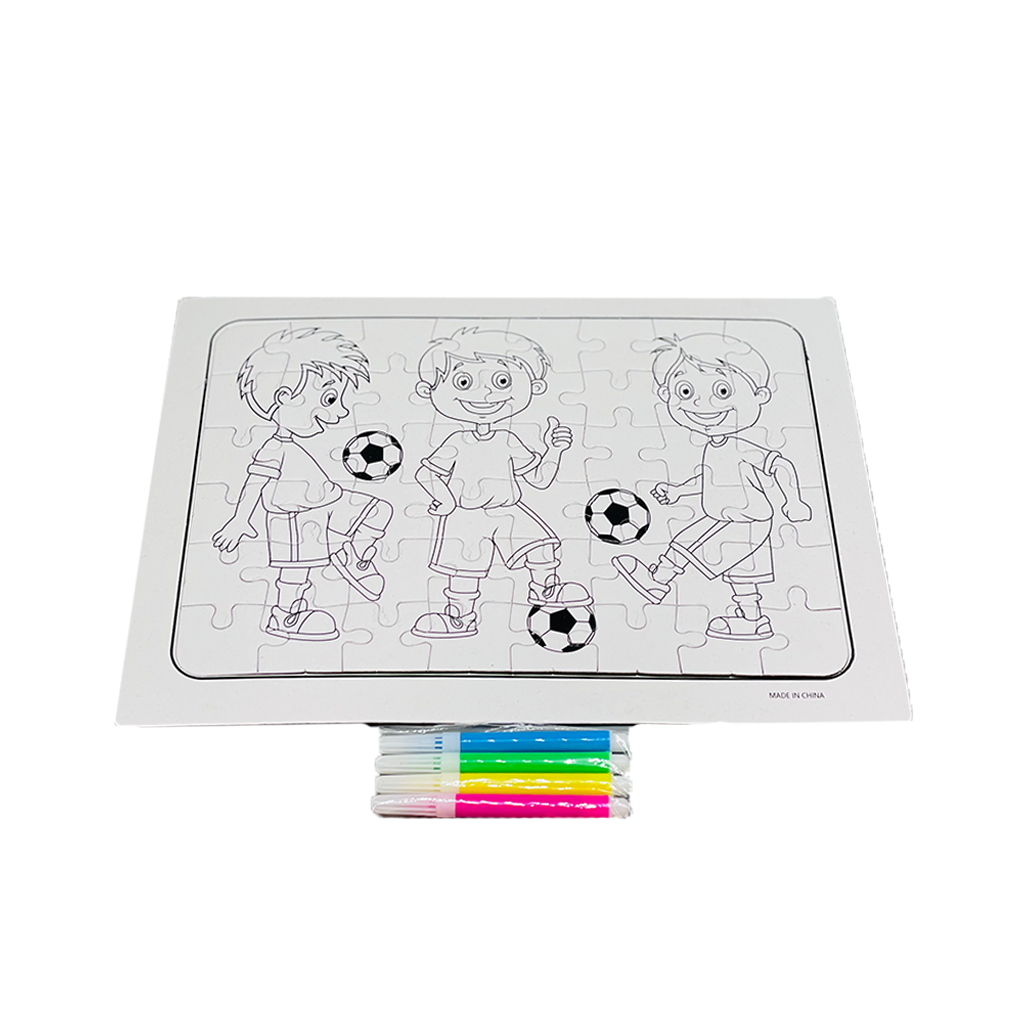 Color Blast Jigsaw with Markers