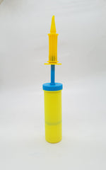 Yellow Hand-held Plastic Balloon Pump