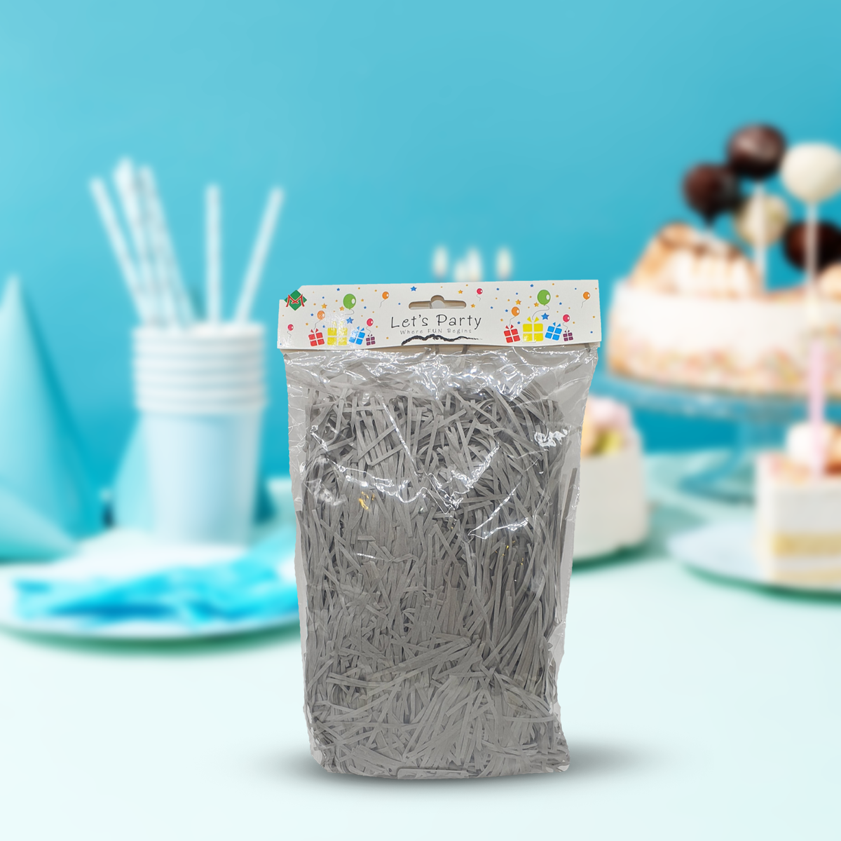 Gray Paper Shred Filler Grass